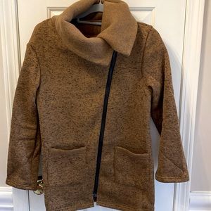 Juniors asymmetrical fleece jacket-XL